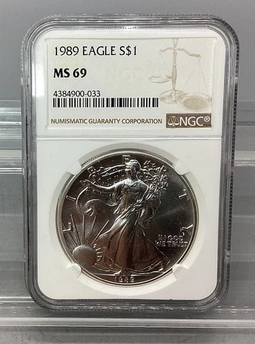 1989 American Silver Eagle - NGC - MS 69