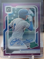 KELLON LINDSEY AUTO PURPLE OPTIC HOLO PRIZM #33/99 - 2026 Donruss Baseball
