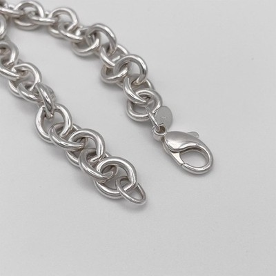 1995 Tiffany&Co. Fascination Ball Charm Chain Bracelet 7.25