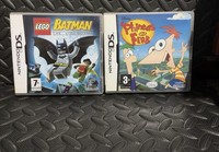 LEGO BATMAN NINTENDO DS & PHINEAS AND FEEB NINTENDO DS - COMPLETE WITH MANUALS!!