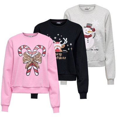 Weihnachtspullover Damen Weihnachtspulli FÃ¼r Sie Und Ihn Only