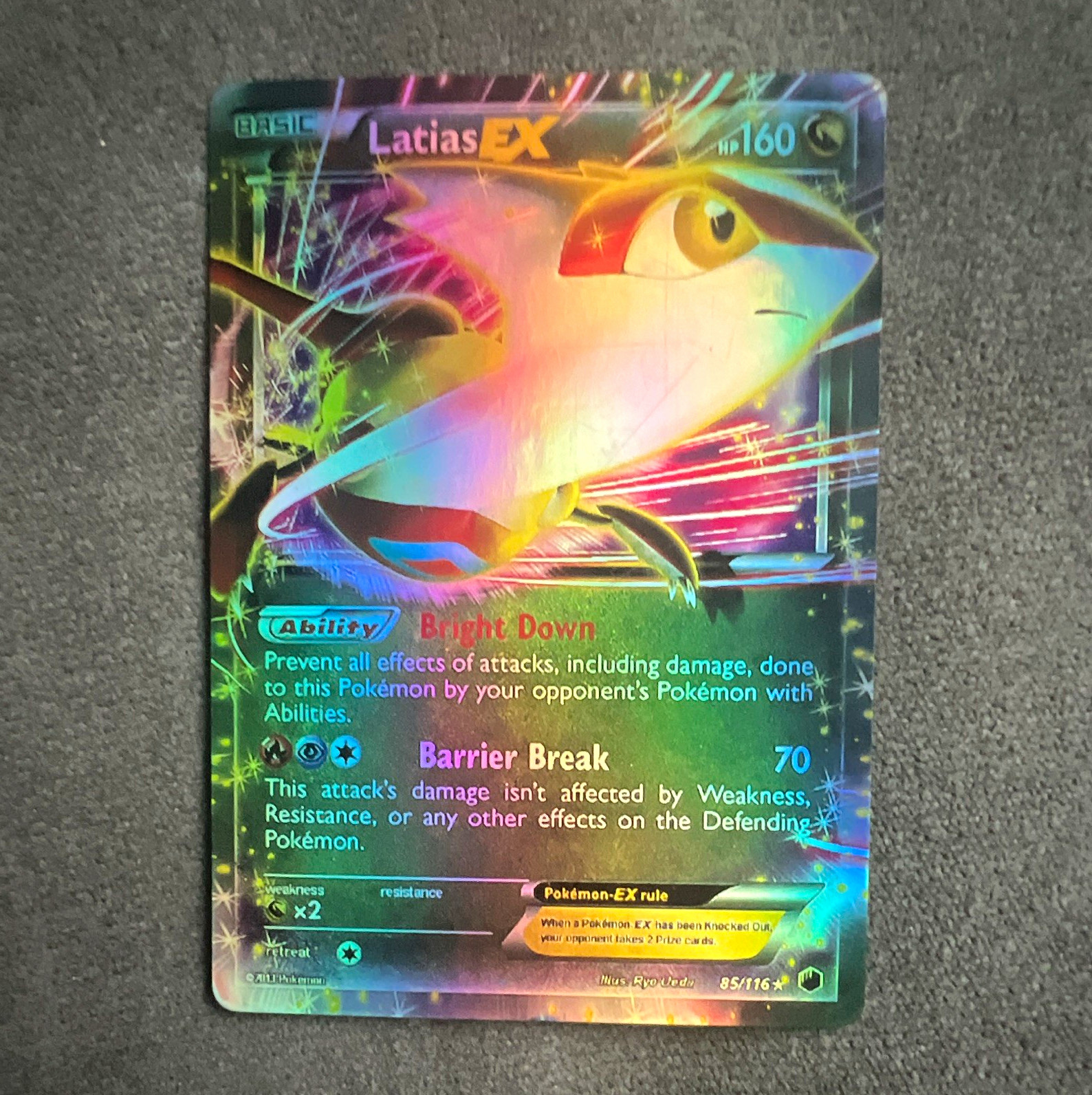 The Pokemon Company Latias EX 85/116 Plasma Freeze Full Art Holo UR English