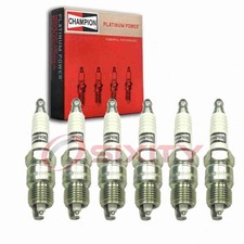 6 pc Champion Platinum 3018 Spark Plugs for RV17PMC4 HR9BPX HGR9BDP BR6FVX qt
