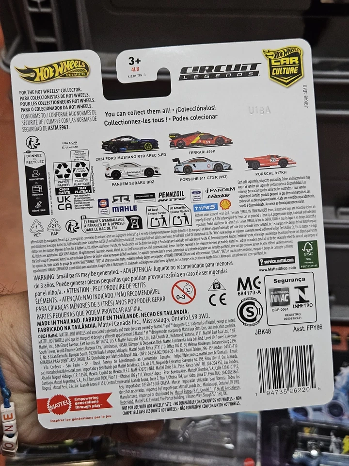 # 1/64 HOT WHEELS PREMIUM - 2024 FORD MUSTANG RTR SPEC 5FD serie CIRCUIT LEGENDS - Immagine 2 di 2