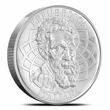 2025 1 Kilo Republic of Italy Silver 550th Anniversary of Michelangelo Coin (BU)