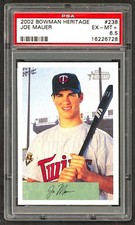 2002 Bowman Heritage - Joe Mauer #238 PSA 6.5
