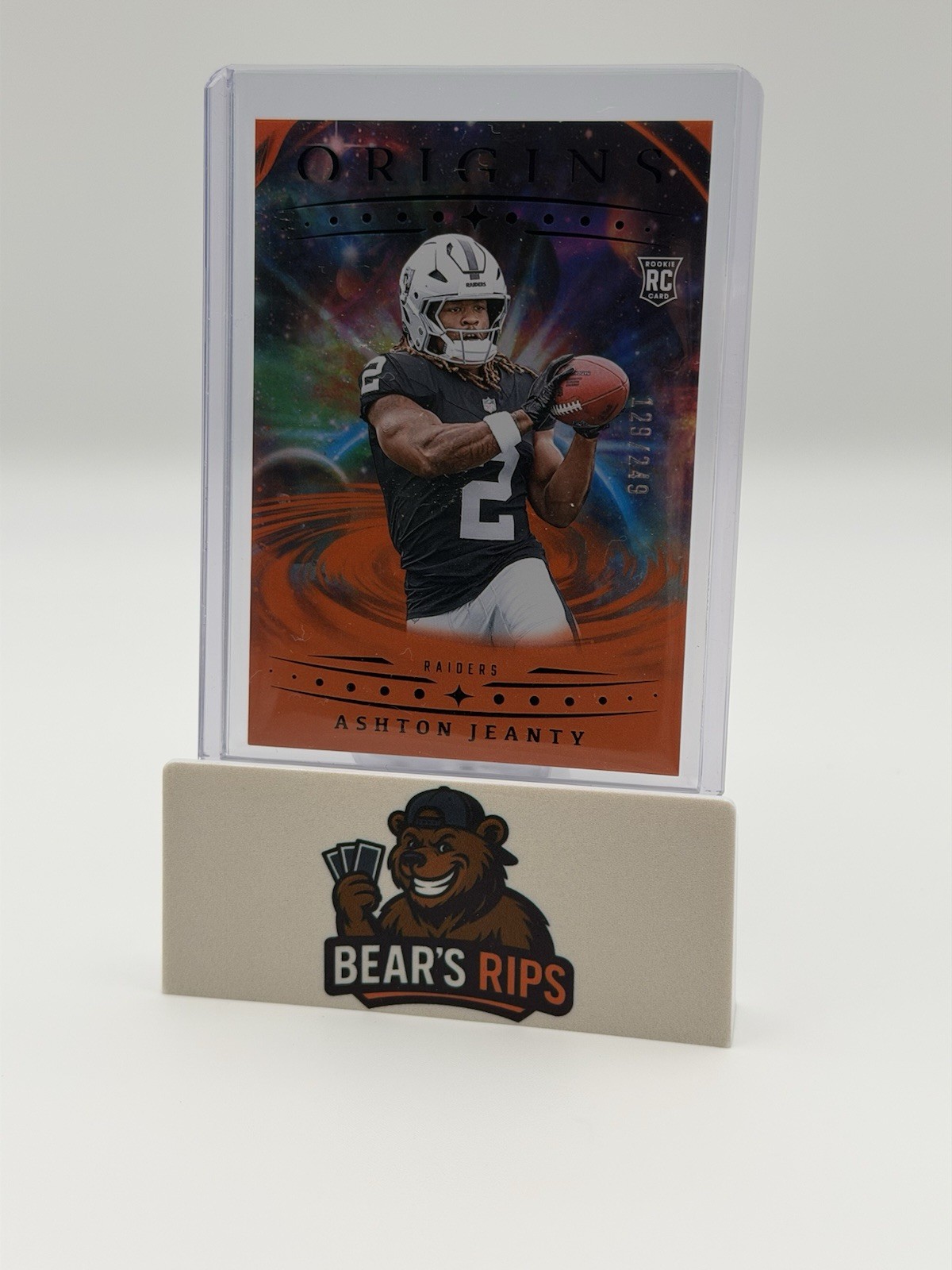 2025 Panini Origins International - Ashton Jeanty #139 Holo Orange /249 (RC)