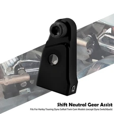 Black Gear Shift Bracket Neutral Assist For Harley Dyna Softail Touring Twin Cam