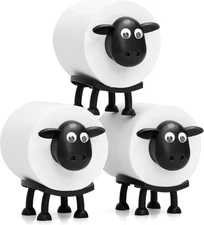 Sheep Toilet Roll Holder - Funny Toilet Paper Holder Free Standing Bathroom Set