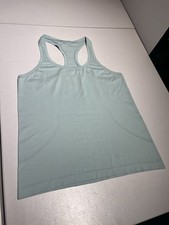 Lululemon Top Women's 12 Green Tank Run Swiftly Vent Shirt Gym