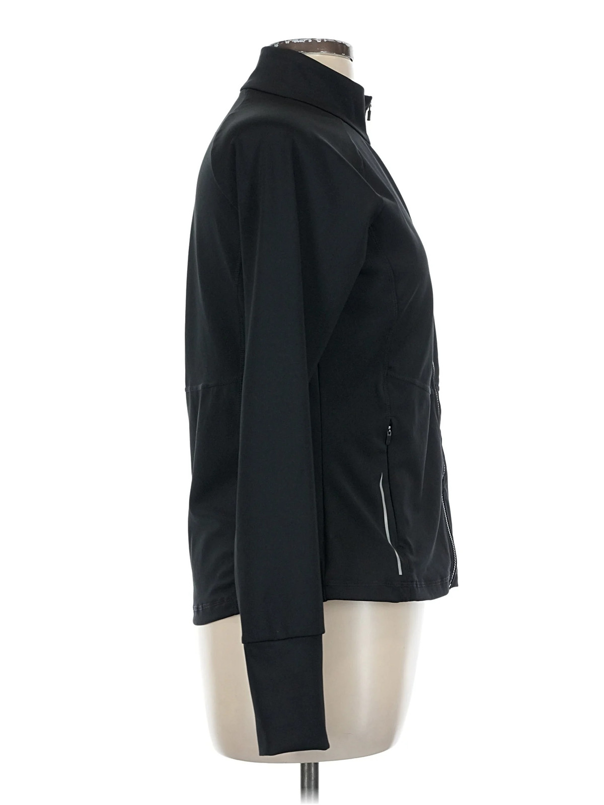 Asics Women Black Track Jacket L thumbnail 3