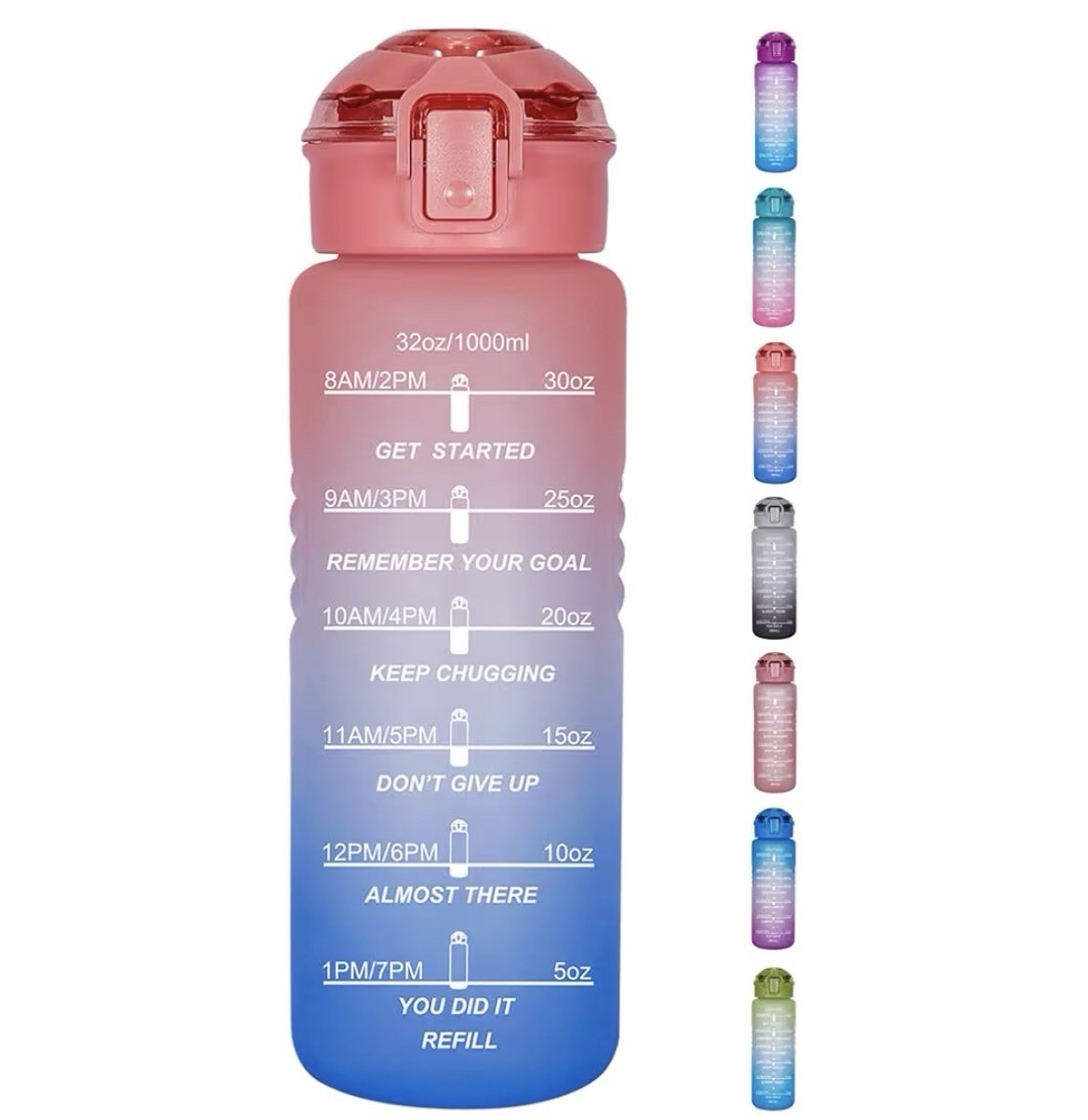 With Handle & Inspirational Drink Reminder