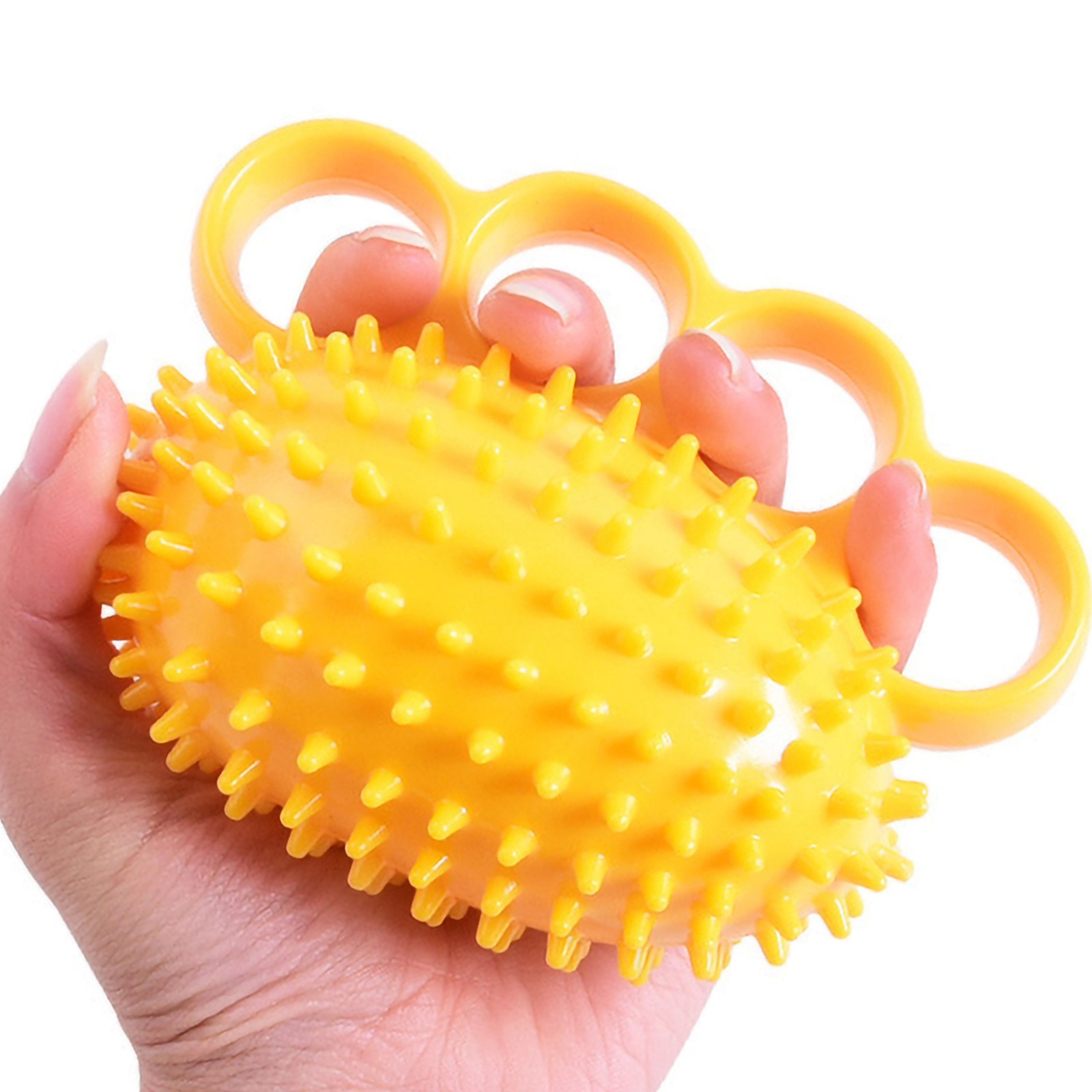 ༝Grip Ball 4 Finger Exerciser Grip Strengthener Safe TPR Hand Strength Rehabi