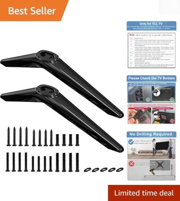 Stylish Non-Universal TCL TV Stand Legs for 28'' to 65'' Models, Anti-Slip Design