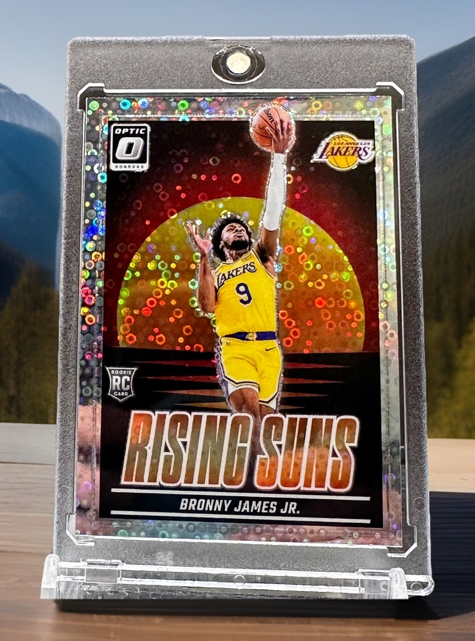 2024-25 Donruss Optic Bronny James Jr. Rising Suns RC Fast Break Holo #5 Lakers