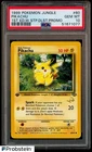 1999 Pokemon Pikachu Wizards Stamp Duelist Jungle 1st Edition #60 PSA 10