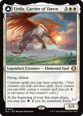 1x Eirdu, Carrier of Dawn - Lorwyn Eclipsed - NM  -  MTG