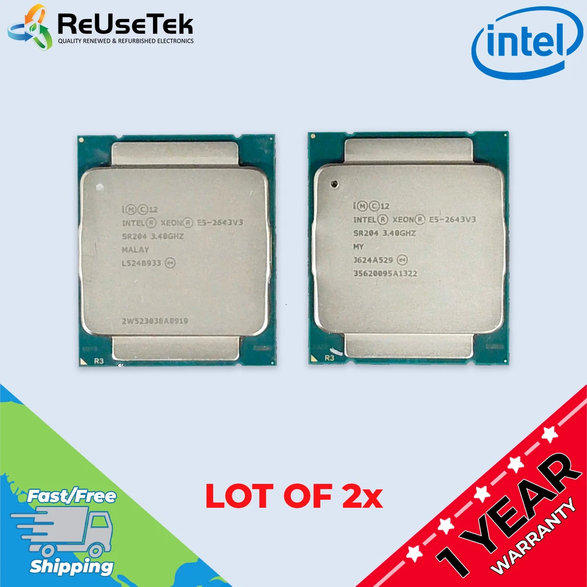 Intel Xeon E5-2643 V3 Processor Model Computer Processors (CPUs