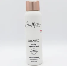 Shea Moisture Daily Hydration 100% Virgin Coconut Oil 24 HR Body Wash 18 oz