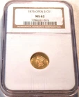 1873 Gold Dollar — photo from another recent sale