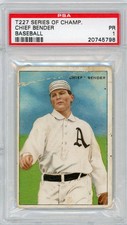 1912 T227 Series Of Champions Chief Bender Baseball PSA 1