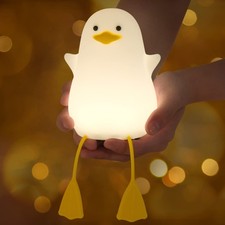 Lampe Canard de nuit, canard lumineux pour enfants avec couleur chaude
