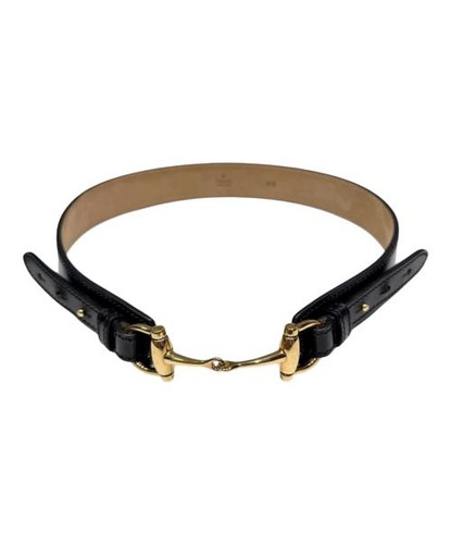 GUCCI                    Horsebit belt / Leather belt black