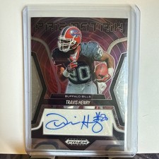 NEW 🏈 2025 Panini Prizm Black TRAVIS HENRY PRIZMATRIX AUTO BUFFALO BILLS