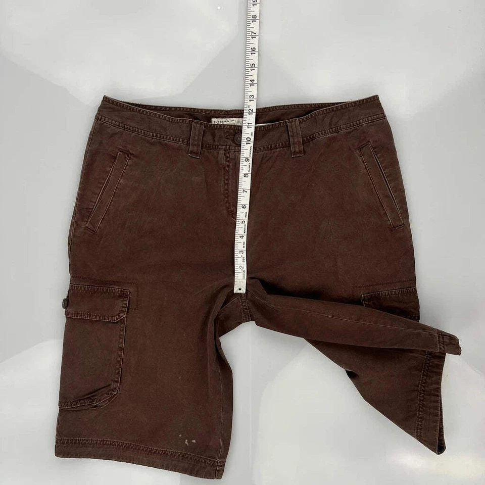 Tommy Hilfiger Pantalones Cortos Carga - 36W Reino Unido 16 Algodón Marrón Foto 4 de 4