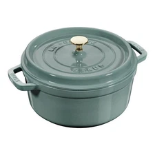 NEW AUTHENTIC ~ Staub Cast Iron 4 qt, Round, Dutch Oven, Eucalyptus