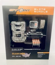 SpyPoint Cellular Camera Flex G-36C Elite Bundle 36 MP 1080P Trail, Hunting