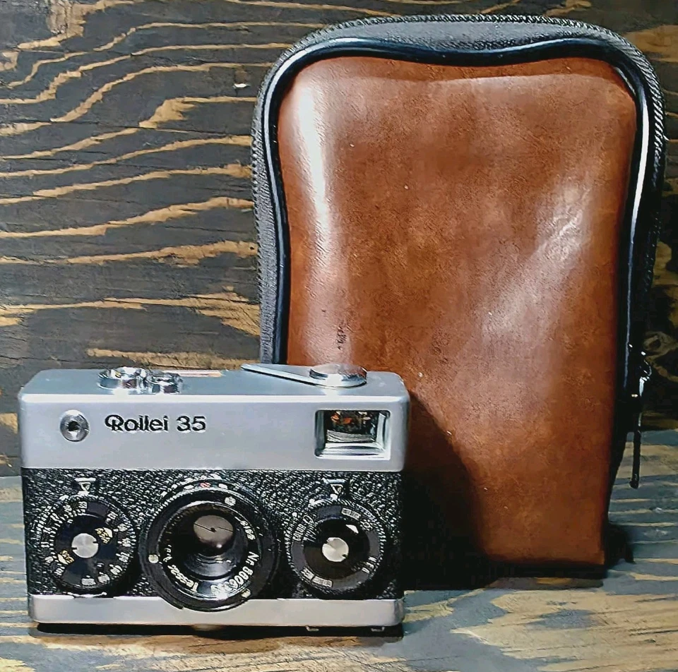 Rollei 35|Lente Carl Zeiss Tessar 40 mm F3,5|Plateado |Con estuche de cuero Foto 2 de 4