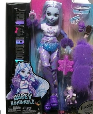 NIB Monster High Abbey Bominable 11in Fashion Doll w/ Accessories