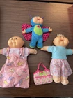 Lot of 3 Cabbage Patch Kids/baby Dolls 1990 First Edition, 1983, 2015