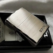 ZIPPO Armor Shineray Carving Silver Black Logo Zippo New