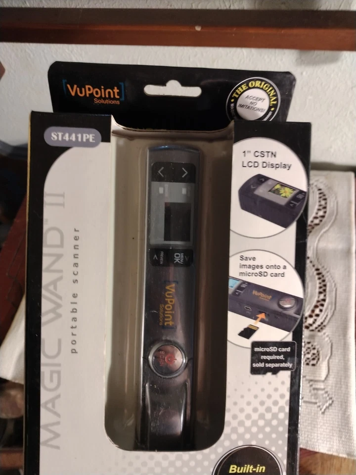 VuPoint Magic Wand II Portable Scanner  ST441PE Pewter High Speed Sensor NEW - Image 2 of 4
