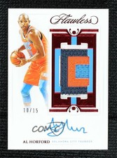 2020-21 Panini Flawless Vertical Ruby 10/15 Al Horford #VPA-ALH Patch Auto s6i