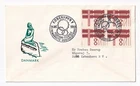 STAMP DENMARK "KOBENHAVN" "POSTENS FILATELI" 1968 FDC ENVELOPE