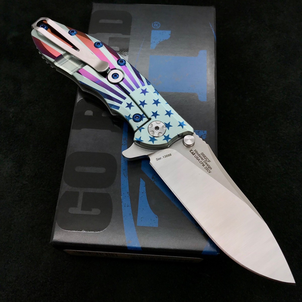 Zero Tolerance 0562CF Flipper Rick Hinderer Plain Edge USA