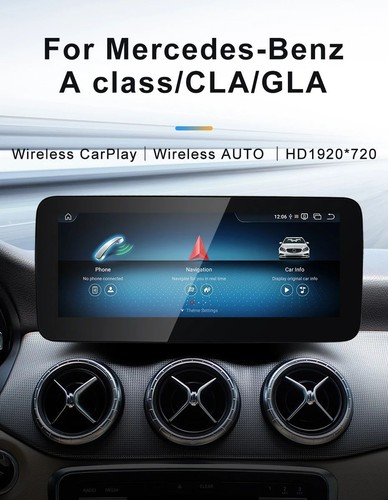 12.3" Android 13 GPS Car Stereo Carplay For Benz A-Class W176 X156 C117 NGT4.5 - Picture 2 of 11