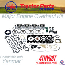 Major Engine Rebuild Kit Comp W Yanmar® 4tnv98t Turbo Piston #  129908-22080