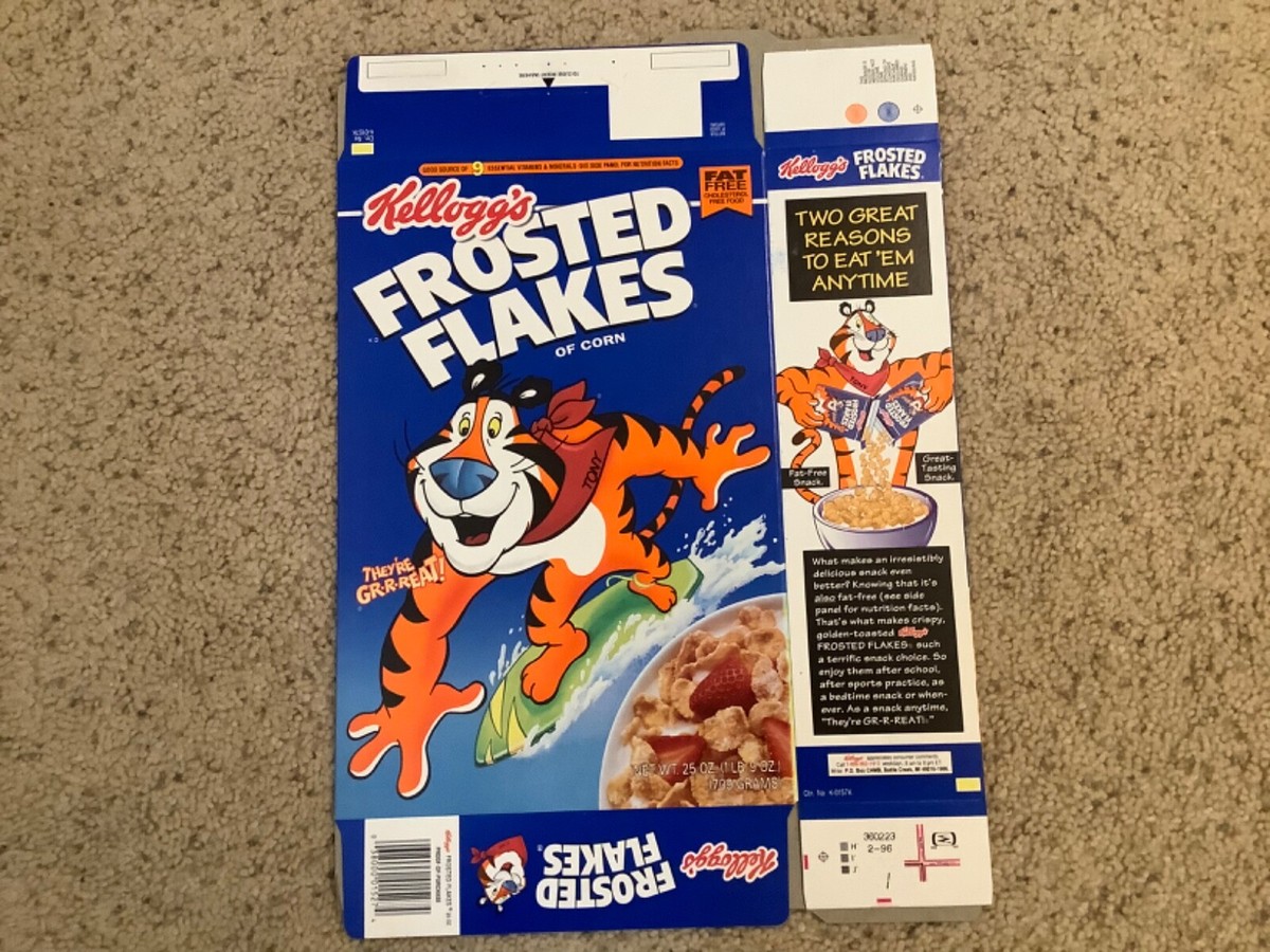 VTG 1996 Kellogg's Frosted Flakes Tony the Tiger Skier Surfer