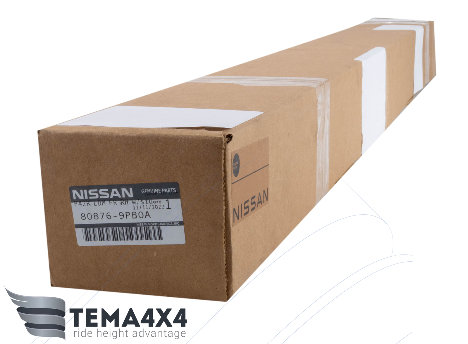 Genuine OEM RIGHT FRONT LOWER DOOR MOLDING for NISSAN