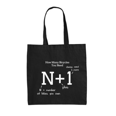 Funny Bicycles Chalk Board - Canvas Tote Bag - Cyclist Biker Bike Bikes Love