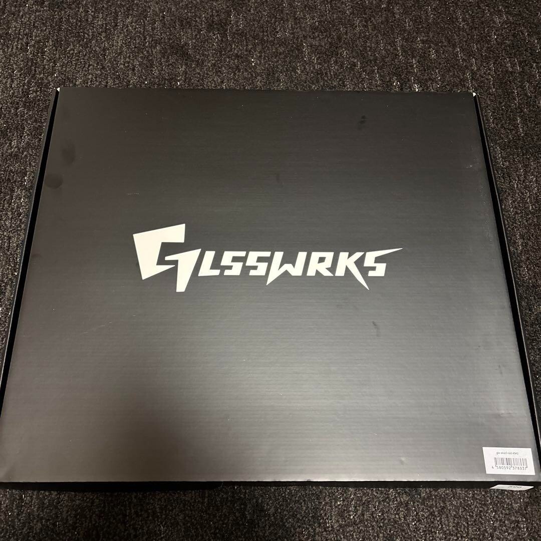 新品未開封　GLSSWRKS Akari Akari Premium Glass Mousepad Red Japan Limited Edition
