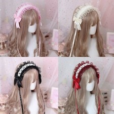 Fascia Lolita Con Pizzo E Fiocchetto Accessorio Per Capelli Principessa Gotica