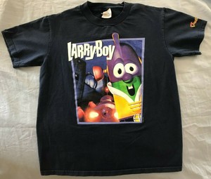 Vintage Veggie Tales Larry-Boy Big Idea Adult Size Small T ...
