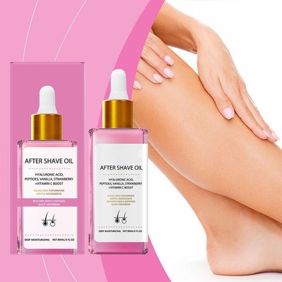90ml Strawberry Vanilla After Shave Oil for Smooth Skin Post Shave Hot
