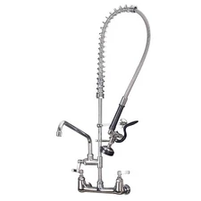 CWM Commercial Sink Faucet with Sprayer 36 inch Commercial Faucet Pre Rinse S...