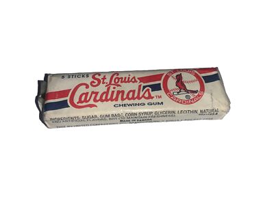 5 STICK PACK OF ST LOUIS CARDINALS CHEWING GUM
